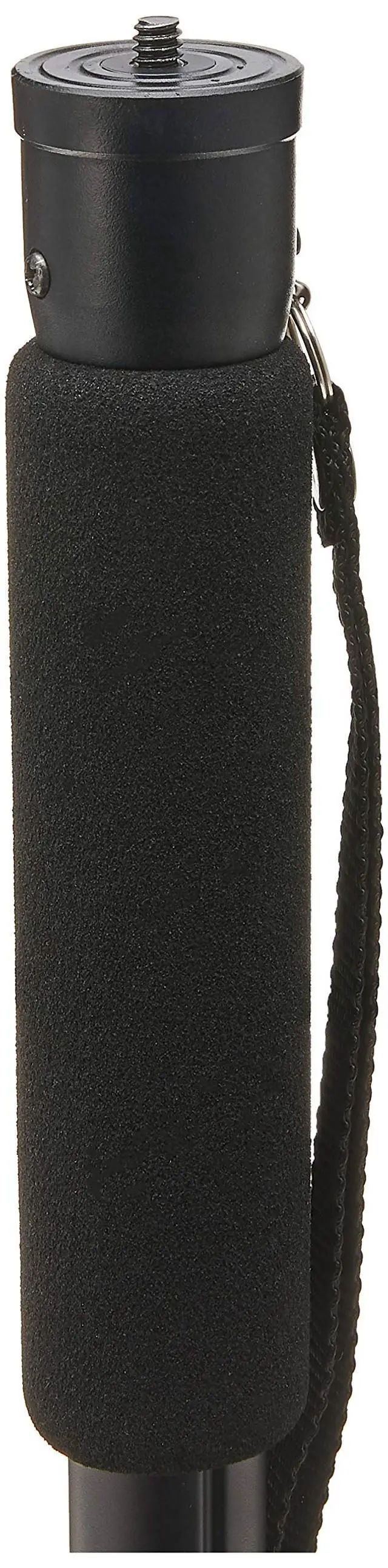 Alt view image 2 of 5 - SLIK Monopod 350 Black Anodized Aluminum Construction 62" Tall (618-350) - Folds Down to 20", Weighs 11oz, Supports 11lbs, Soft Foam Wrapped Grip, Lever Locks