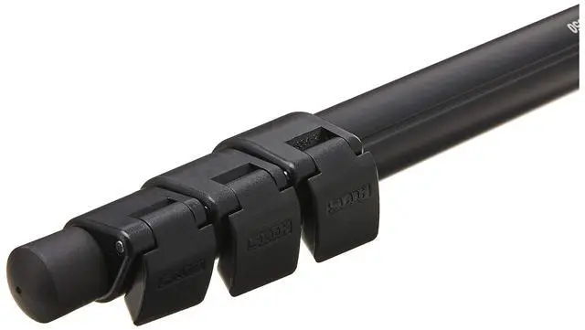 Alt view image 3 of 5 - SLIK Monopod 350 Black Anodized Aluminum Construction 62" Tall (618-350) - Folds Down to 20", Weighs 11oz, Supports 11lbs, Soft Foam Wrapped Grip, Lever Locks