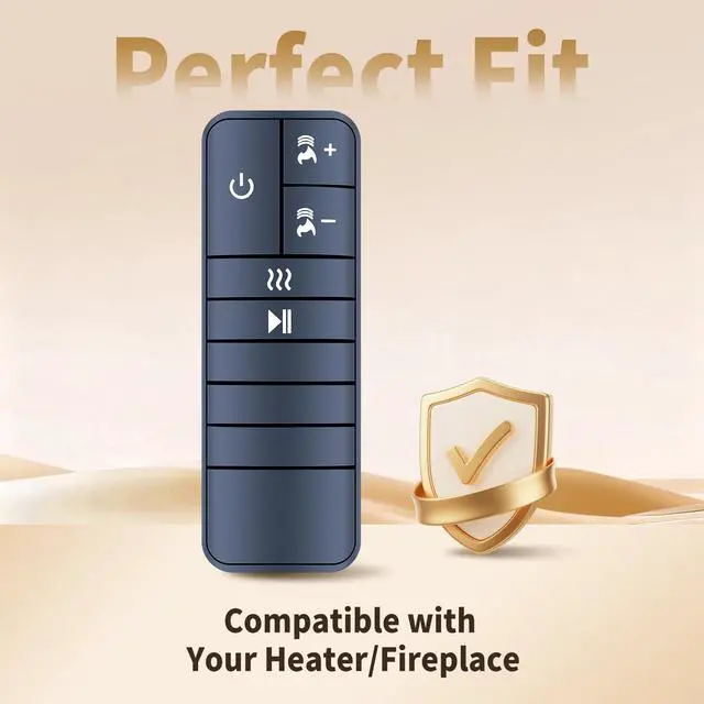 Alt view image 2 of 5 - HZIME New Replacement Remote Control Compatible for Duraflame DFI030ARU Infrared Quartz Set Heater