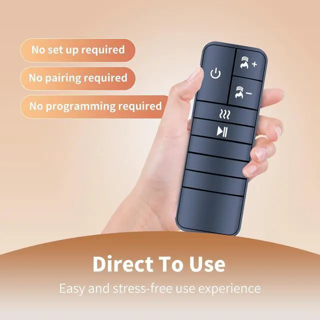 Alt view image 4 of 5 - HZIME New Replacement Remote Control Compatible for Duraflame DFI030ARU Infrared Quartz Set Heater