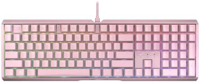 Main image of CHERRY XTRFY MX 3.1, Wired Mechanical Gaming Keyboard, Durable Aluminum Housing, RGB Lighting, Integrated Damping Mechanisms, USB-A, MX2A Brown Switches, Pink