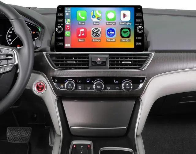 Main image of 4G LTE QLED Radio for Honda Accord 10th Gen 2018-2022 Upgrade,8-Core CPU Touch Screen Stereo,Wireless CarPlay & Android Auto,Support OEM SWC and Camera