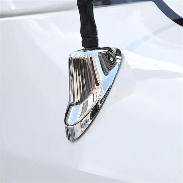 Alt view image 4 of 5 - Chrome ABS Car Antenna Base Moulding Cover Fit forToyot-a Tacoma 2011 2012 2013 2014 2015 Automotive Antenna Ornament Beze