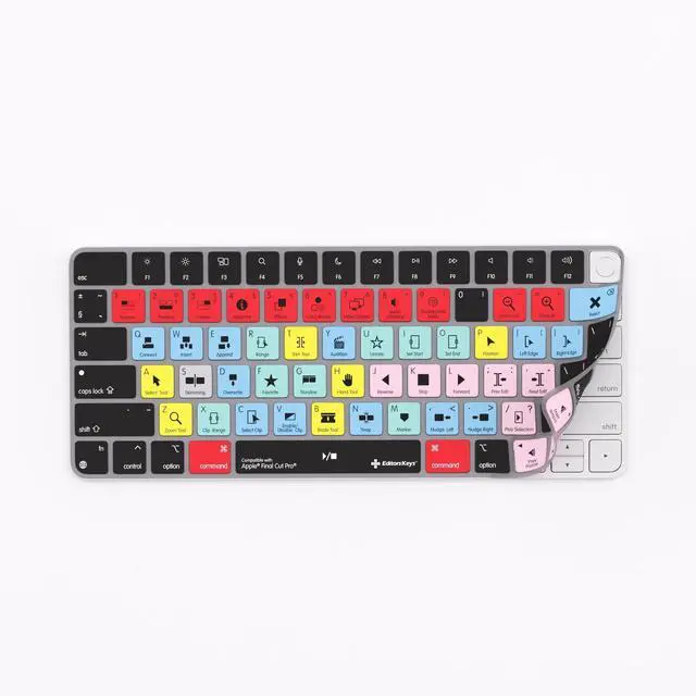 Main image of Keyboard Cover for Final Cut Pro - Compatible with Apple Magic Keyboard (Non-Numeric) with/Without TouchID - Enhanced Video Editing