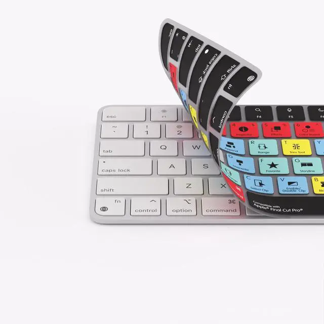 Alt view image 2 of 5 - Keyboard Cover for Final Cut Pro - Compatible with Apple Magic Keyboard (Non-Numeric) with/Without TouchID - Enhanced Video Editing