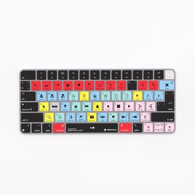 Alt view image 4 of 5 - Keyboard Cover for Final Cut Pro - Compatible with Apple Magic Keyboard (Non-Numeric) with/Without TouchID - Enhanced Video Editing