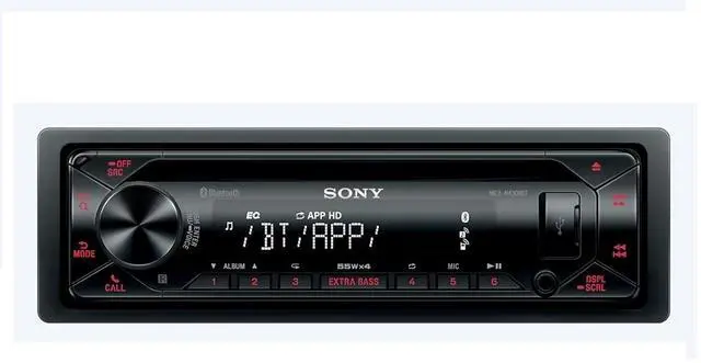 Alt view image 3 of 5 - Sony MEX-N4300BT Built-in Dual Bluetooth Voice Command CD/MP3 AM/FM Radio Front USB AUX Pandora Spotify iHeartRadio iPod/iPhone Siri and Android Controls Car Stereo Receiver