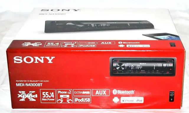 Alt view image 4 of 5 - Sony MEX-N4300BT Built-in Dual Bluetooth Voice Command CD/MP3 AM/FM Radio Front USB AUX Pandora Spotify iHeartRadio iPod/iPhone Siri and Android Controls Car Stereo Receiver
