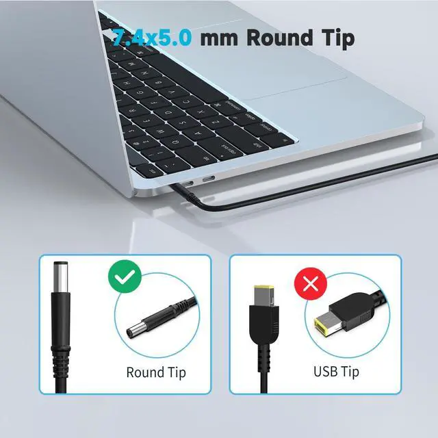 Alt view image 3 of 5 - 180W Charger Compatible with Dell Docking Station WD19 K20A001 D6000 D6000S Business Dock WD15 K17A001 Thunderbolt Dock WD19TB WD19TBS TB15 TB16 TB18DC K16A K16A001 7.4mm