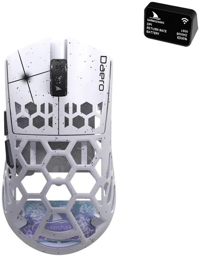 Main image of Darmoshark M2PRO Carbon Fiber Wireless Gaming Mouse,Tri-Mode 8K/USB-C/Bluetooth Mouse Up to 30000DPI,PAW3950 Optical Sensor Lightweight 40g,5 programmable Button,Computer Mouse for Laptop,PC,Ma