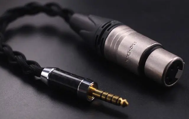 Alt view image 3 of 3 - KK Cable TA-KA 4.4MM Male to 4-pin XLR Female Headphone Balanced Cable, Audio Upgrade Cable. TA-KA