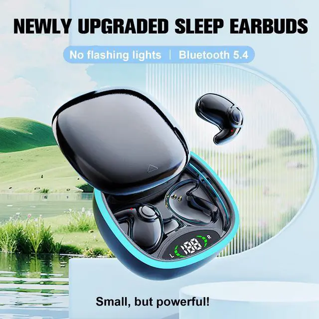 Alt view image 2 of 5 - Wireless Bluetooth Invisible Sleep Earbuds for Side Sleepers Small Headphones Sleeping Flat Noise Cancelling Earphones Comfortable Sleep Ear Buds for iPhone Android Office Work Audiobooks Music