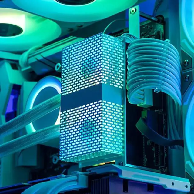Alt view image 5 of 5 - Heatsink Cooler, Computer Memory Radiator Cooling Fan for DDR DDR2 DDR3 DDR4 DDR5 Active Radiators ARGB Cooler Fan for Memory Module Cooling