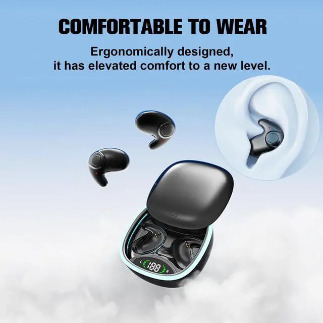 Alt view image 5 of 5 - Wireless Bluetooth Invisible Sleep Earbuds for Side Sleepers Small Headphones Sleeping Flat Noise Cancelling Earphones Comfortable Sleep Ear Buds for iPhone Android Office Work Audiobooks Music
