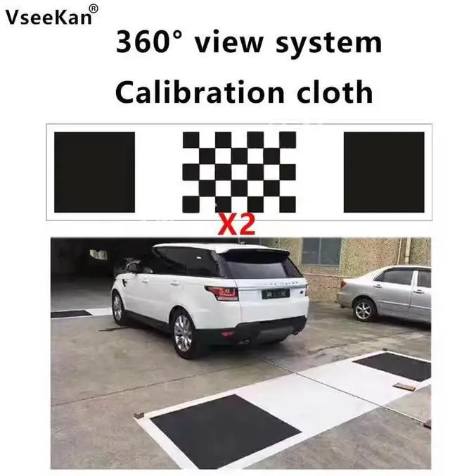 Alt view image 2 of 5 - 360 Panoramic Image System Manual Calibration Debugging Cloth 2D 3D Car Camera Correction for 360 Surround Bird View