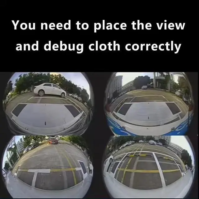 Alt view image 4 of 5 - 360 Panoramic Image System Manual Calibration Debugging Cloth 2D 3D Car Camera Correction for 360 Surround Bird View