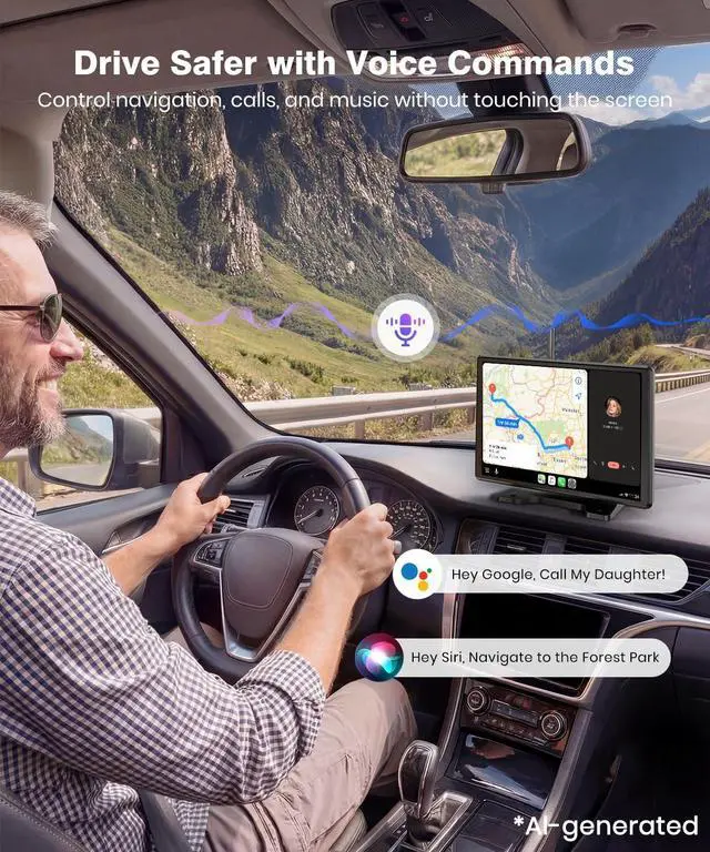 Alt view image 4 of 5 - AUTO-VOX 8.2'' RV Backup Camera Wireless: Compatible with Pre-Wired RV, 1080P HD Monitor with CarPlay, Voice Control, IR Night Vision, DVR Recording Back Up Camera for Camper, Trailer, Motorhom
