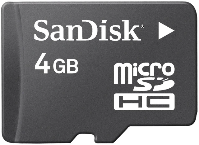 Main image of Sandisk 4GB MicroSDHC Memory Card with SD Adapter