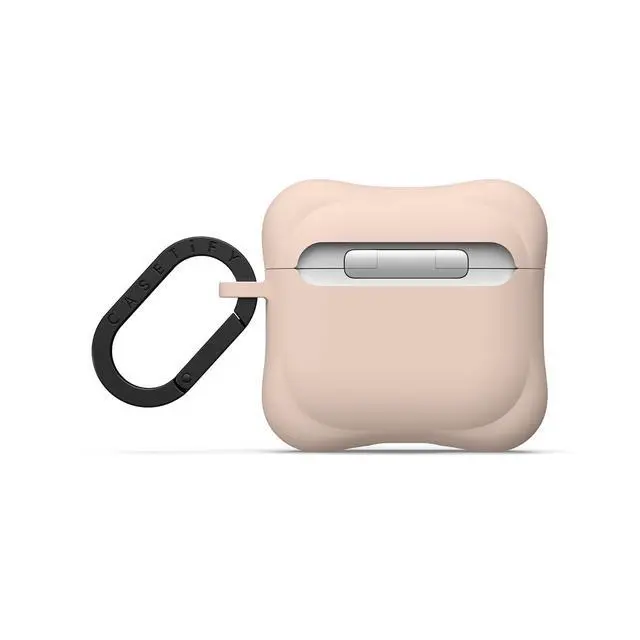 Alt view image 3 of 3 - CASETiFY Ripple Airpods (4th Gen) Case with Ring - Oat