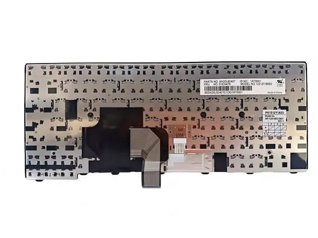 Alt view image 3 of 3 - Laptop Replacement Spanish Keyboard for Lenovo IBM Thinkpad T431 T431S E431 T440 T440P T440S E440 L440 T450 T450S T460 L450 T440E 01EN478 Laptop Keyboard (with Frame Pointer/No Backlight)