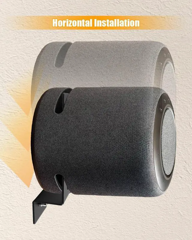 Alt view image 4 of 5 - Wall Mount Stand Compatible with Echo Studio Speaker, Sonos Era100 Era300 HomePod 2 TREBLAB HD-360, Heavy-Duty Metal Speaker Holder with Dual Installation Modes, Space-Saving & Sound Optimized Design