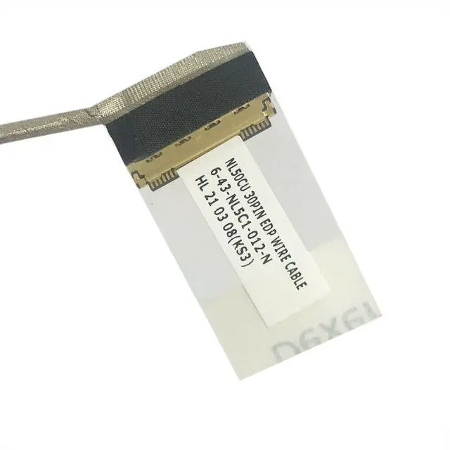 Alt view image 3 of 5 - Zahara LCD EDP Cable Charging Screen Video Port Wire Replacement for CLEVO NL50 NL50CU 6-43-NL5C1-012-1N 30Pin