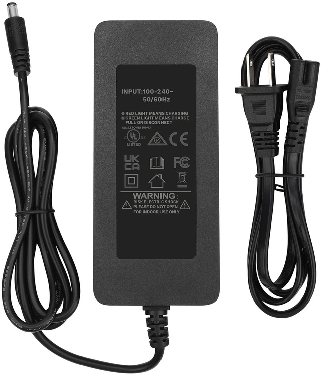 Main image of Amoimary 42V 2A UL Certified AC/DC Adapter Charger Compatible with NAVIC T5 T7 T9 350W 36V 10.5Ah 36VDC 8.5" Solid Tires Electric 42VDC 2000mA Power Supply Cable Cord PSU