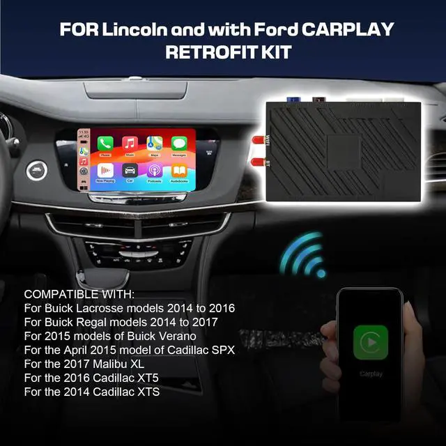 Alt view image 5 of 5 - Wireless CarPlay Retrofit Kit for Buick and Cadillac Interface Box