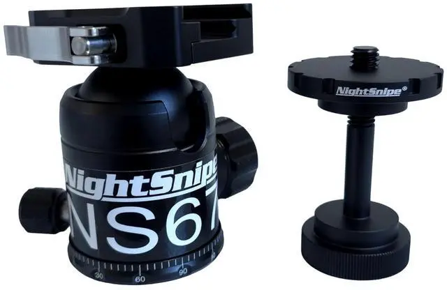 Main image of BOG DeathGrip Ball Head Conversion Kit ^^ Ball Head Adapter + NS67 Ball Head ^^ for use with BOG DeathGrip Tripod