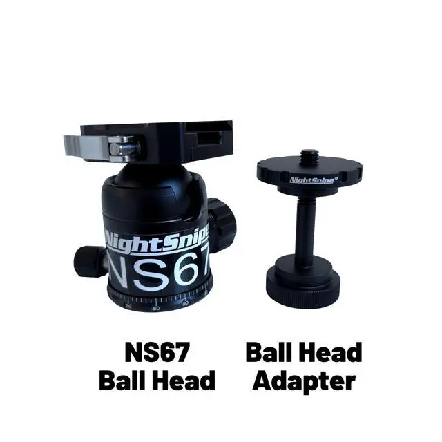 Alt view image 2 of 5 - BOG DeathGrip Ball Head Conversion Kit ^^ Ball Head Adapter + NS67 Ball Head ^^ for use with BOG DeathGrip Tripod