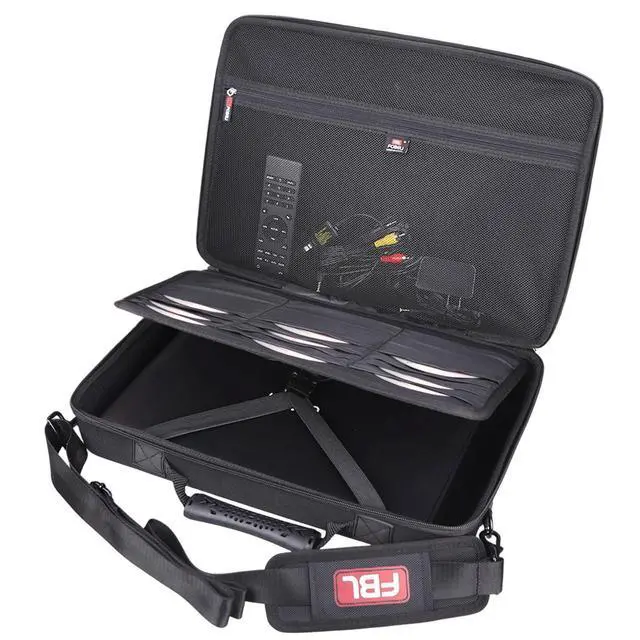 Alt view image 2 of 5 - FBLFOBELI Hard Carrying Case for 14.1-17.5 inch Portable DVD Player with 24 DVD Storage Pockets, Such as BOIFUN/DBPOWER/YOTON/POFOTO DVD Player, EVA Hard Shell Travel Laptop Sleeve Bag, Case Only