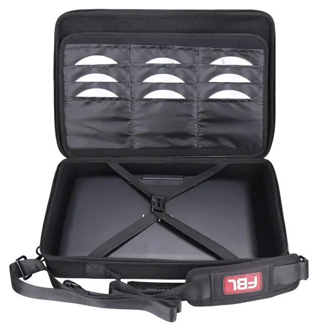 Alt view image 3 of 5 - FBLFOBELI Hard Carrying Case for 14.1-17.5 inch Portable DVD Player with 24 DVD Storage Pockets, Such as BOIFUN/DBPOWER/YOTON/POFOTO DVD Player, EVA Hard Shell Travel Laptop Sleeve Bag, Case Only
