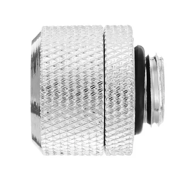 Alt view image 3 of 5 - greenDracaena Dracaena.io 12 Pack G1/4" Thread to 14mm Outer Diameter, Hard Tubing Compression Fitting with high Body Design for Computer Water Cooling System, Silver
