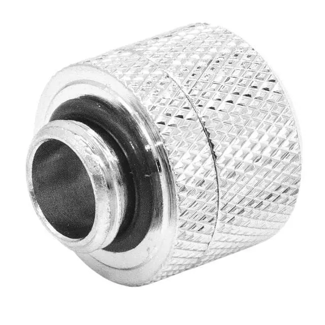 Alt view image 4 of 5 - greenDracaena Dracaena.io 12 Pack G1/4" Thread to 14mm Outer Diameter, Hard Tubing Compression Fitting with high Body Design for Computer Water Cooling System, Silver