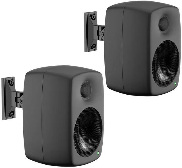 Main image of Rimous Pair of Tilt & Swivel Adjustable Speaker Mount for Genelec Speaker Wall Mount - Heavy-Duty Wall Bracket for G1 G2 G3 4010 8010 8020 8331 Genelec Studio Monitor Speakers Mounts