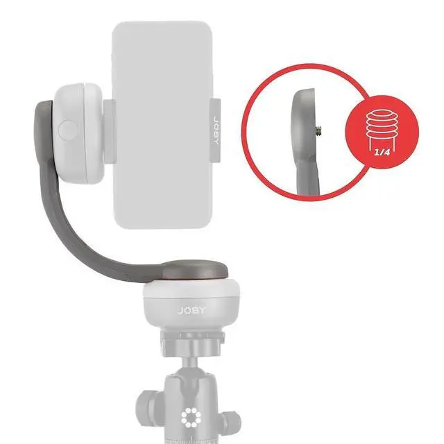 Alt view image 2 of 5 - JOBY Pan Tilt Bracket for Spin Bluetooth Electronic Head, Enables Dual Axis Motion Control for Motorized Mobile Phone Panning Base, Video Time Lapse, Bracket, Vlogging, Content Creation, App Control