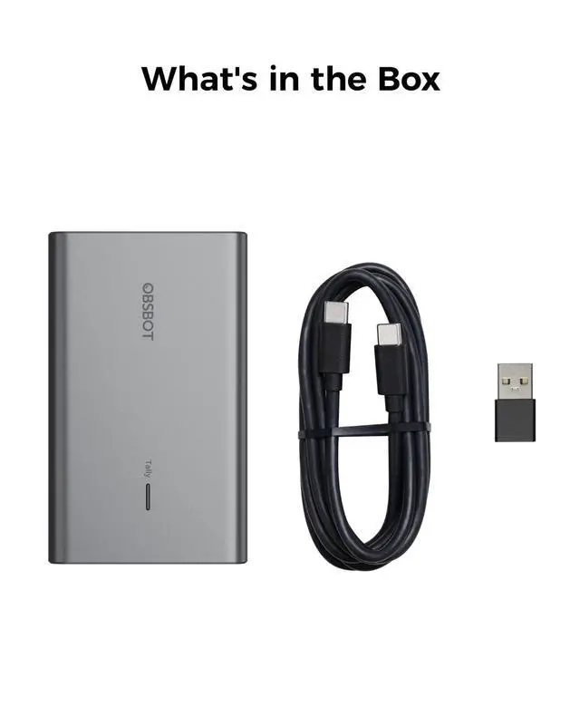 Alt view image 4 of 5 - OBSBOT UVC to NDI Adapter, USB-C to NDI Convert, PoE,Micro SD Card Supported, Video Converts Compatible Series Webcam and Other UVC Webcam for Streaming Accessories, Content Creator Kit.