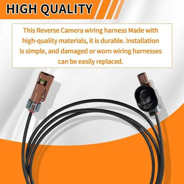 Alt view image 5 of 5 - HC3Z-14D202-M Reverse Camera Cable Harness Assembly Fit for 2017-2022 Ford F-250 F-350 Super Duty w/Towing System Backup Camera Wire Harness/Cable #HC3Z14D202M