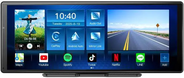Main image of 11.3" QLED Android 8Core 4G+64G Carplay Screen for Car Android Auto & Carplay Screen with Net-Flix YouTube Google Play AI 1080P Rear Camera GPS Navigation Voice Control 11.3" (4+64GB)