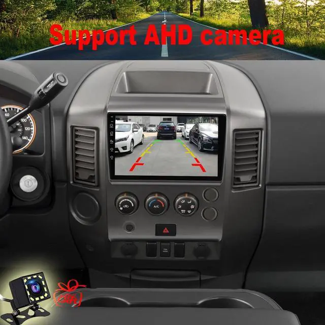 Alt view image 3 of 5 - QLED Screen 8-Core Radio for Nissan Titan 2004 2005 2006 2007,CarPlay Android Auto Ready,Steering Wheel Control,Free Back Camera