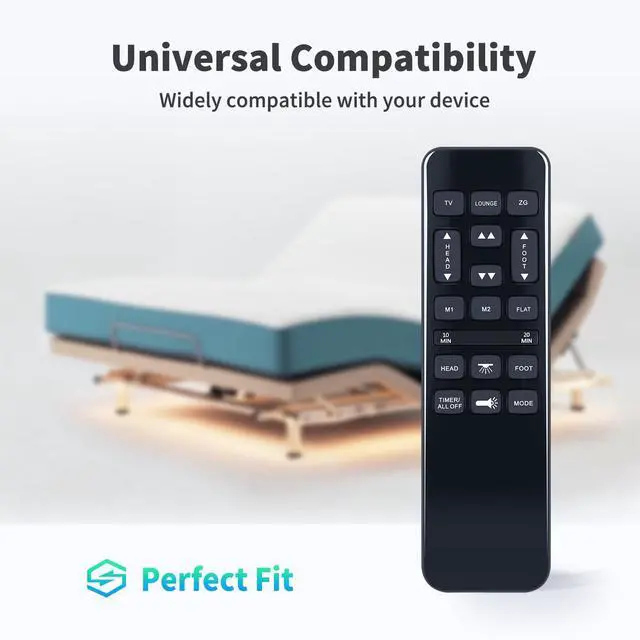 Alt view image 4 of 5 - Snrigw Replacement Remote Control for Richmat/Best Choice Products/GhostBed Compatible with HJH92S & HJH55 Adjustable Base Ergonomic Twin