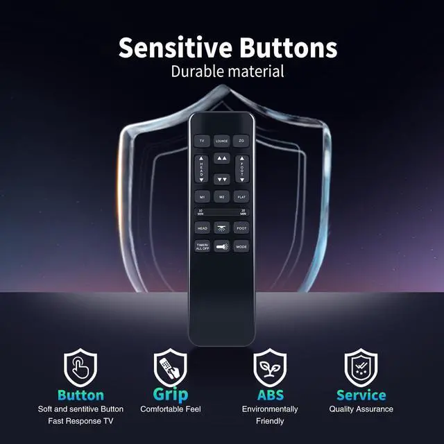 Alt view image 5 of 5 - Snrigw Replacement Remote Control for Richmat/Best Choice Products/GhostBed Compatible with HJH92S & HJH55 Adjustable Base Ergonomic Twin