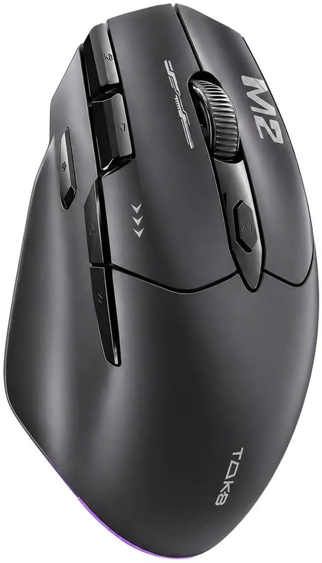 Main image of TMKB M2 Wireless Gaming Mouse, 24K DPI, Tri-Mode 2.4G/BT/USB-C, 9 Buttons