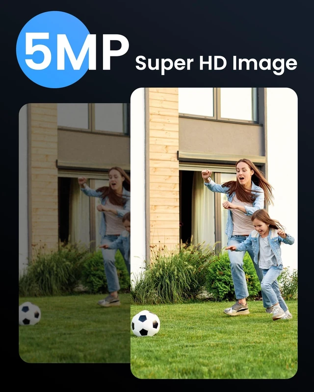 Alt view image 2 of 5 - ZOSI C186 5MP Security PoE Camera, 2 Pack Wired Audio Bullet IP Camera