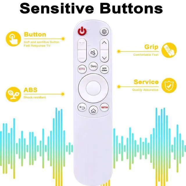 Alt view image 3 of 5 - ALLIMITY AKB76039307 Replacement Remote Control fit for LG StanbyME 27 Class LED Full HD Smart webOS Touch Screen 27ART10AKPL.AAU 27ART10AKPL.AWM 27ART10AKPL 27ART10AKPL.AHK