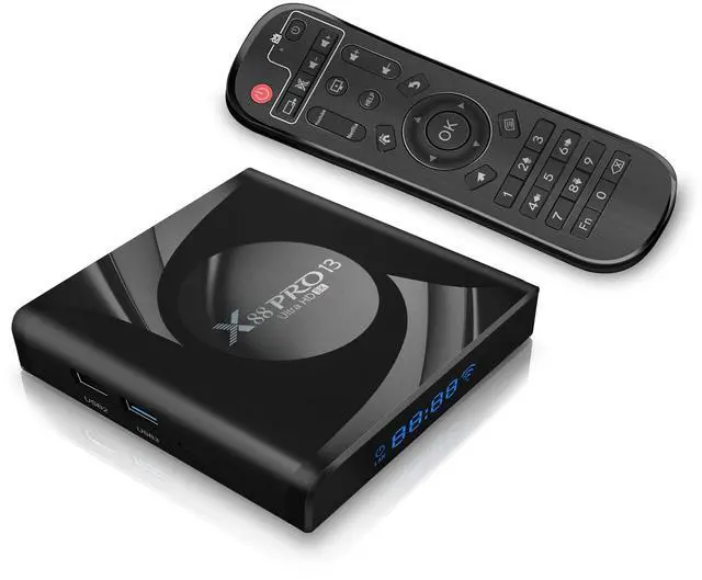 Main image of 8K Android TV Box 13.0 2026 RK3528 Chip 4GB RAM 64GB ROM Smart TV Box Support WiFi6 BT5.0 USB3.0 Ethernet 10/100M LAN 2K 4K 3D HDR10 HD Video Android Box PRO13