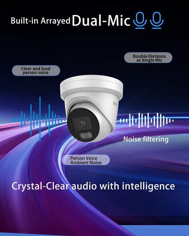 Alt view image 2 of 5 - Koiron DS-2CD2387G3-LI2UY HIKVIS0N_AcuSense 4K 8MP PoE IP Camera Color-Vu 3.0, Smart Hybrid Light,H.265+, Scene-Adaptive WDR, IP67, Human & Vehicle Detection, DS-2CD2387G2-LU Upgrade 2.8mm Lens
