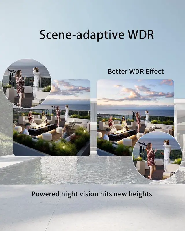 Alt view image 3 of 5 - Koiron DS-2CD2387G3-LI2UY HIKVIS0N_AcuSense 4K 8MP PoE IP Camera Color-Vu 3.0, Smart Hybrid Light,H.265+, Scene-Adaptive WDR, IP67, Human & Vehicle Detection, DS-2CD2387G2-LU Upgrade 2.8mm Lens
