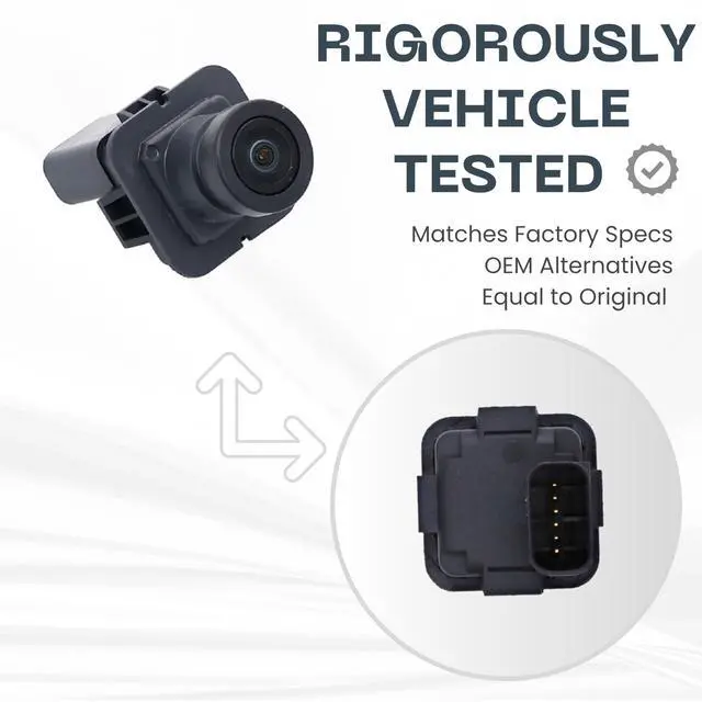 Alt view image 3 of 5 - Backup Camera Replaces for 2013 2014 2015 2016 2017 2018 2019 Lincoln MKT OE Part # EE9Z19G490-A EE9T19G490AA DE9Z19G490A (EE9Z-19G490-A EE9T-19G490-AA DE9Z-19G490-A)