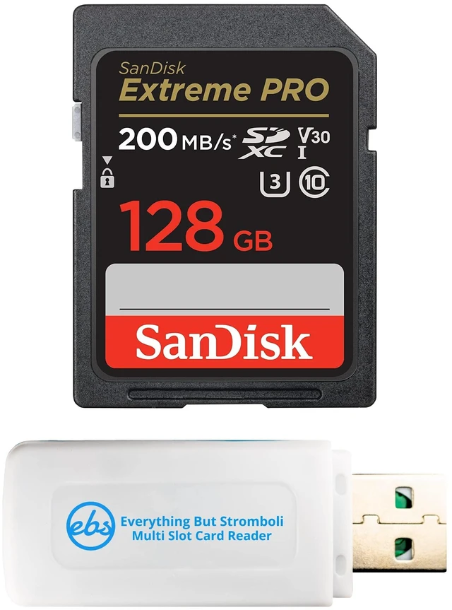 Main image of SanDisk 128GB SD Extreme Pro Memory Card Works with Sony Cameras
